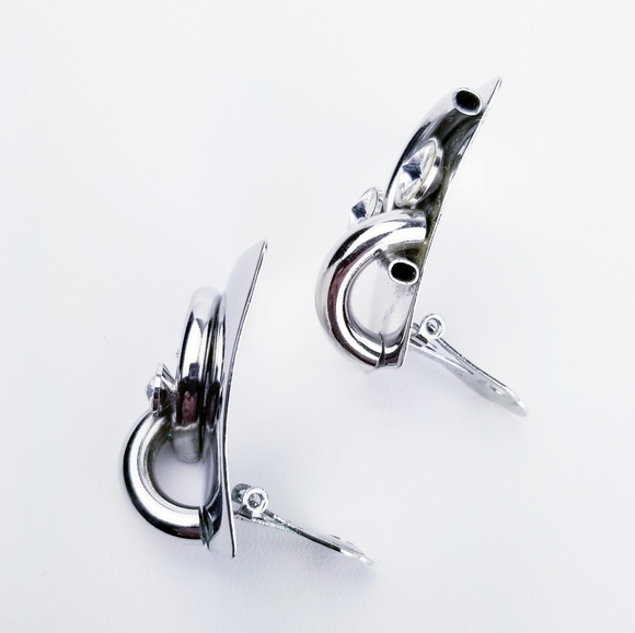 Vintage Astee Art Deco Rhinestone Earrings EVC - Picture 9 of 11